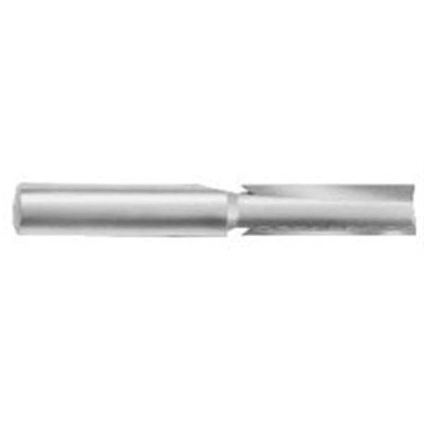 Straight Cut Double Flute Router Bit - 3/8" SH - Diameter:3/8" - Cutting Length:1-1/4" - Overall Length:3-5/8"